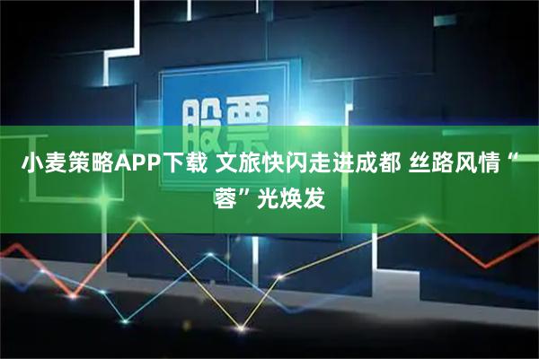 小麦策略APP下载 文旅快闪走进成都 丝路风情“蓉”光焕发